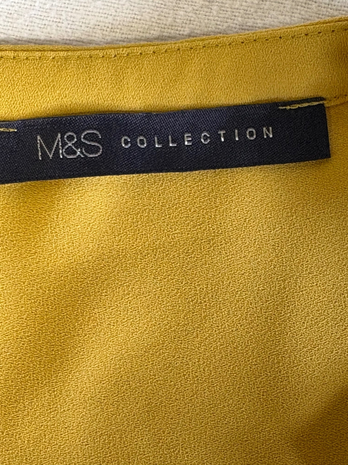 Mustard M&S blouse / 18