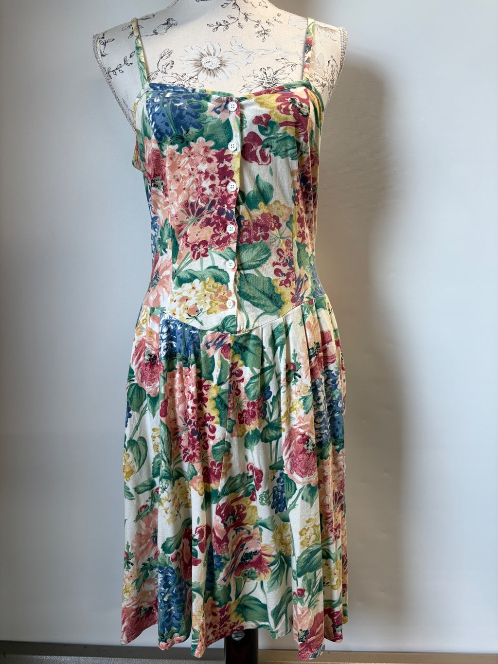 Vintage Casual woman floral dress / 12