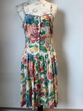 Vintage Casual woman floral dress / 12