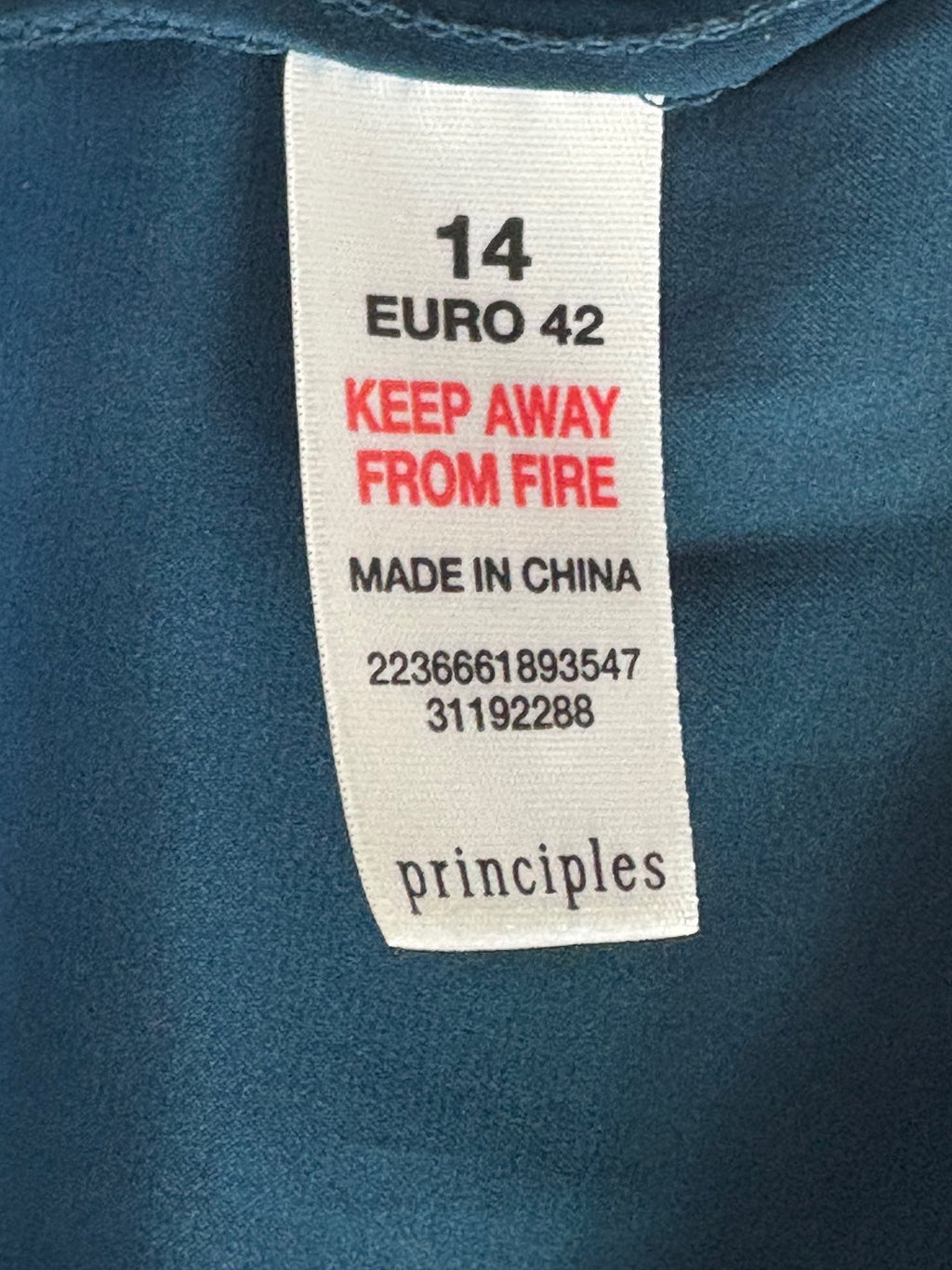 Principles cap sleeved silk top / 14