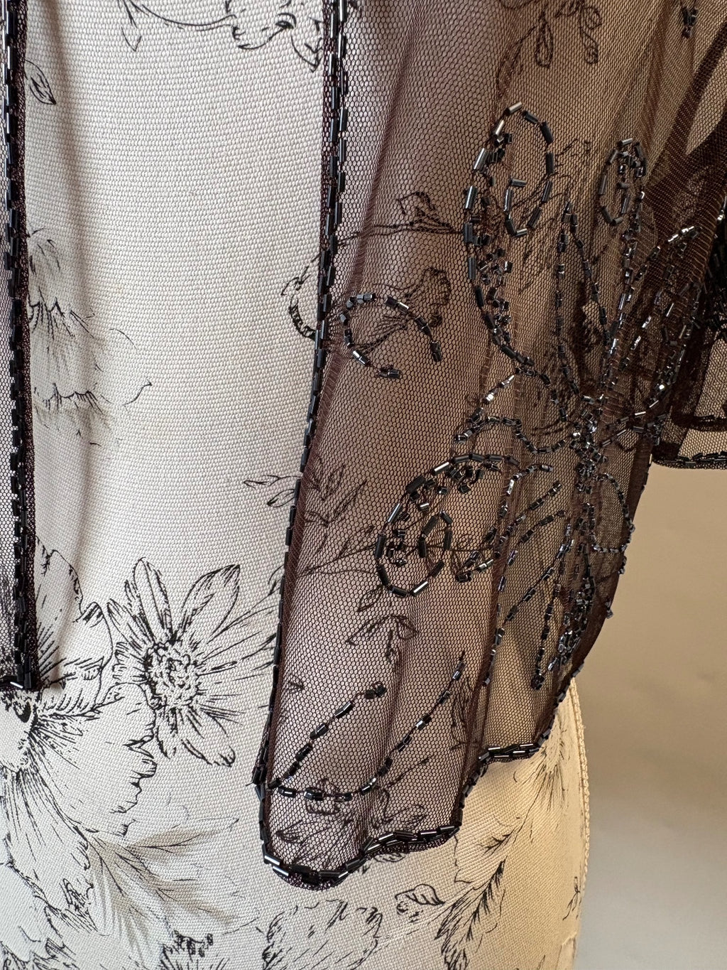 Brown beaded bolero / 14