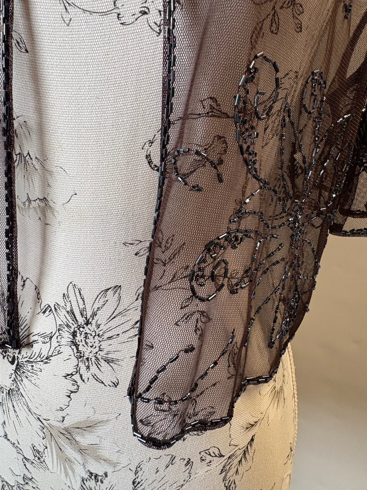 Brown beaded bolero / 14