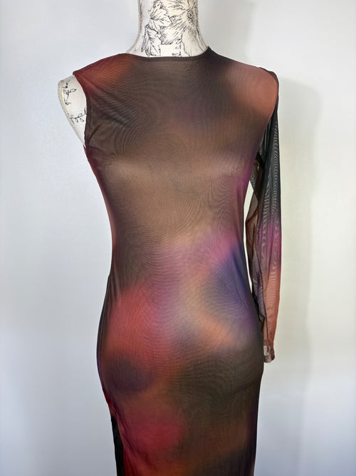 Boohoo one sleeve dress / 12