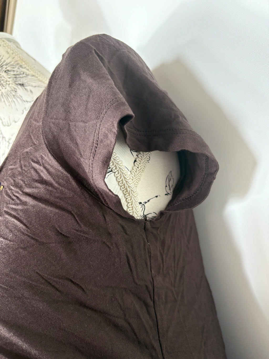 Phase eight / Cap sleeved brown top / 14