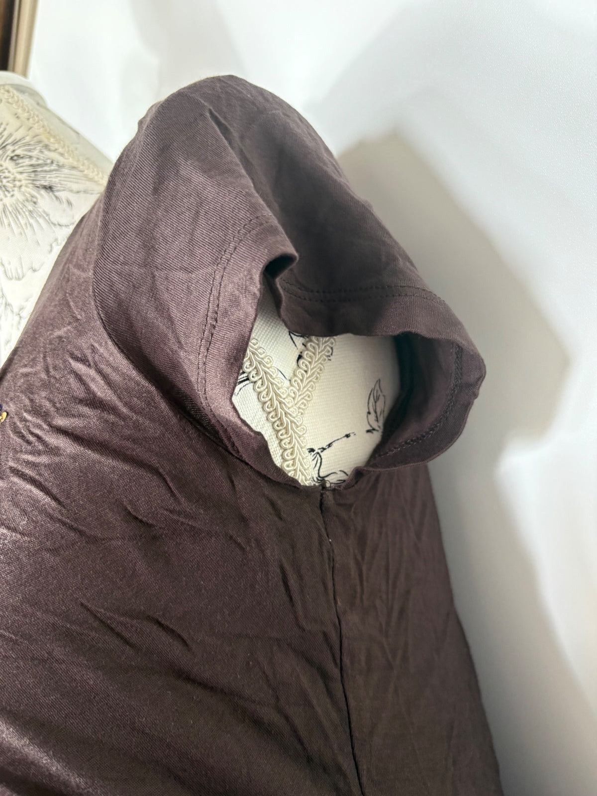 Phase eight / Cap sleeved brown top / 14