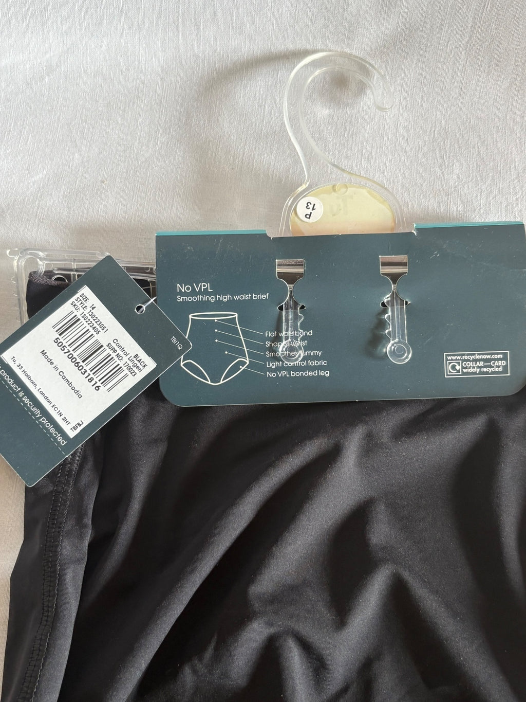 No VPL high waist brief / 14