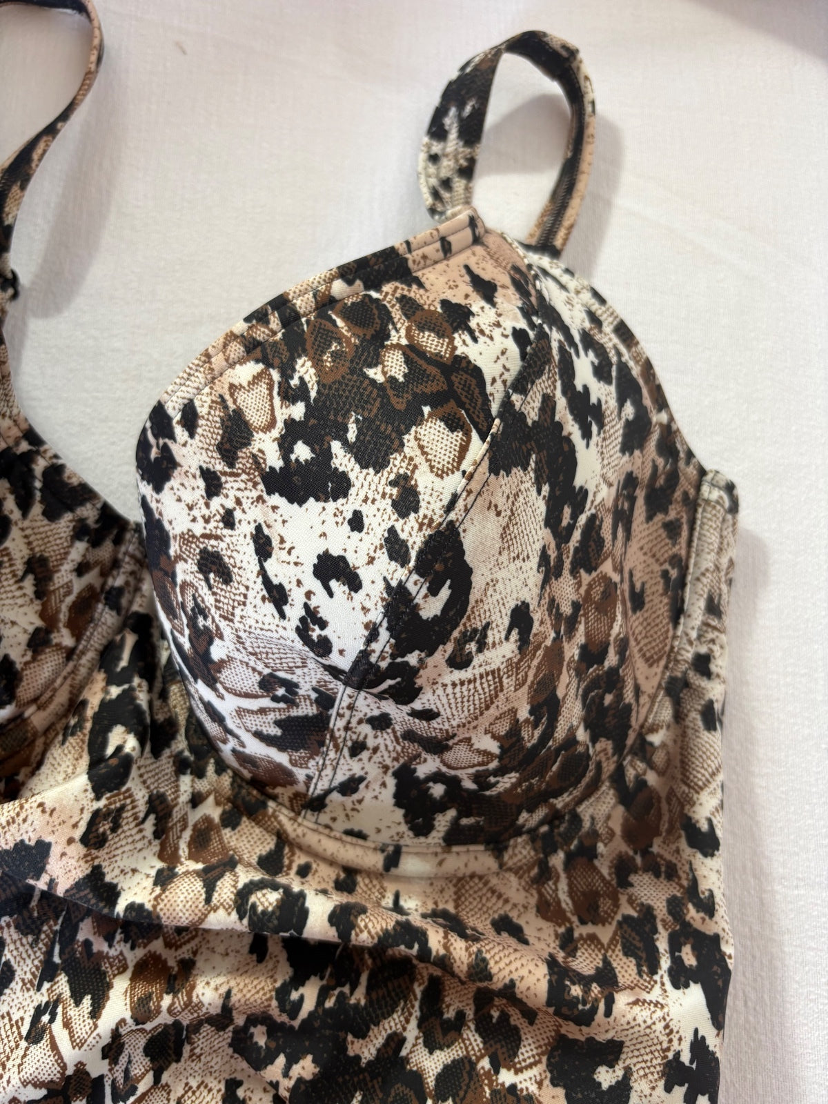George leopard print one-piece / 38D