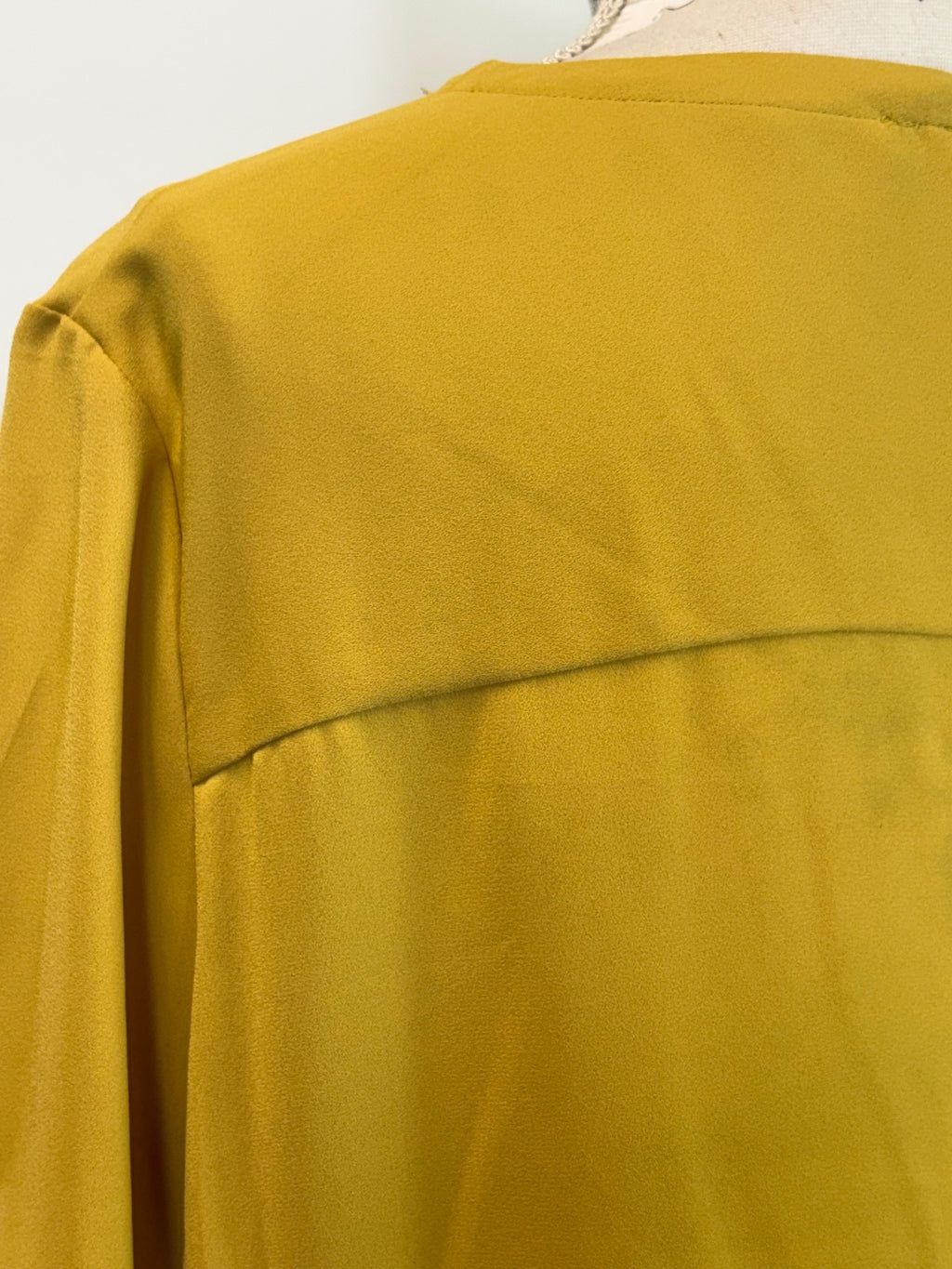 Mustard M&S blouse / 18