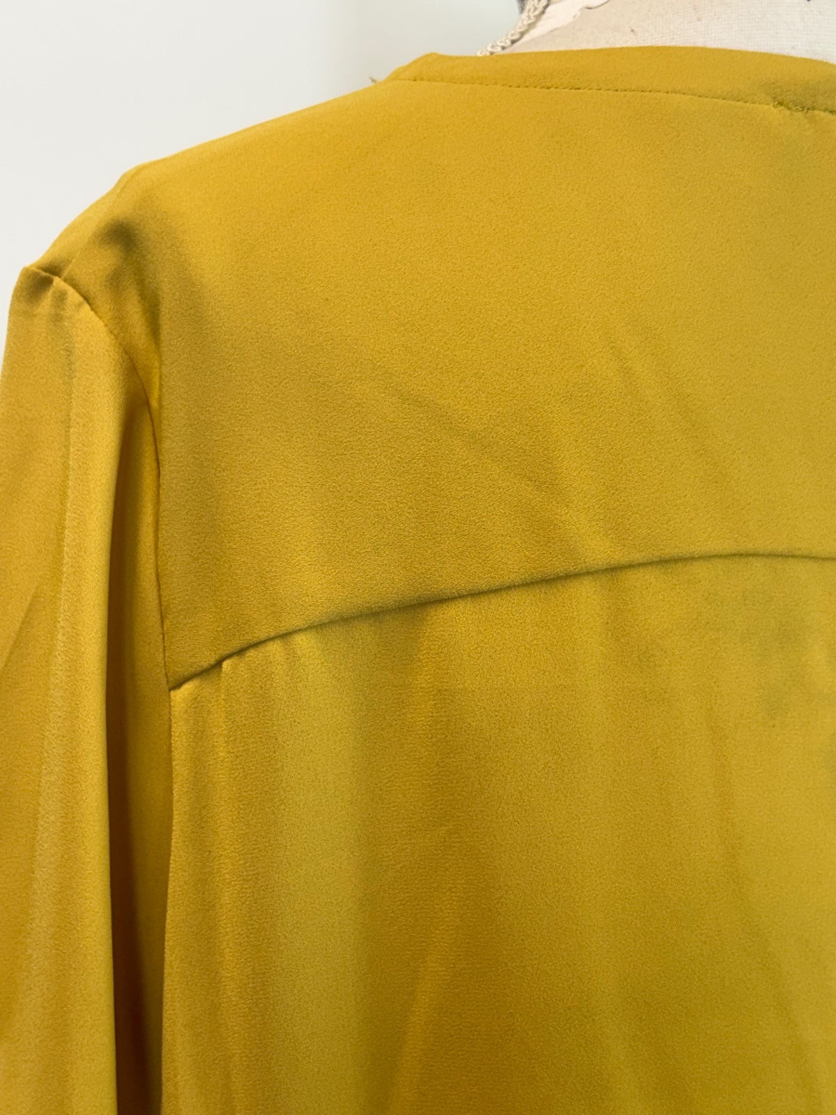 Mustard M&S blouse / 18
