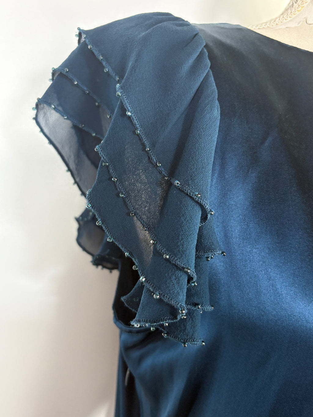 Principles cap sleeved silk top / 14