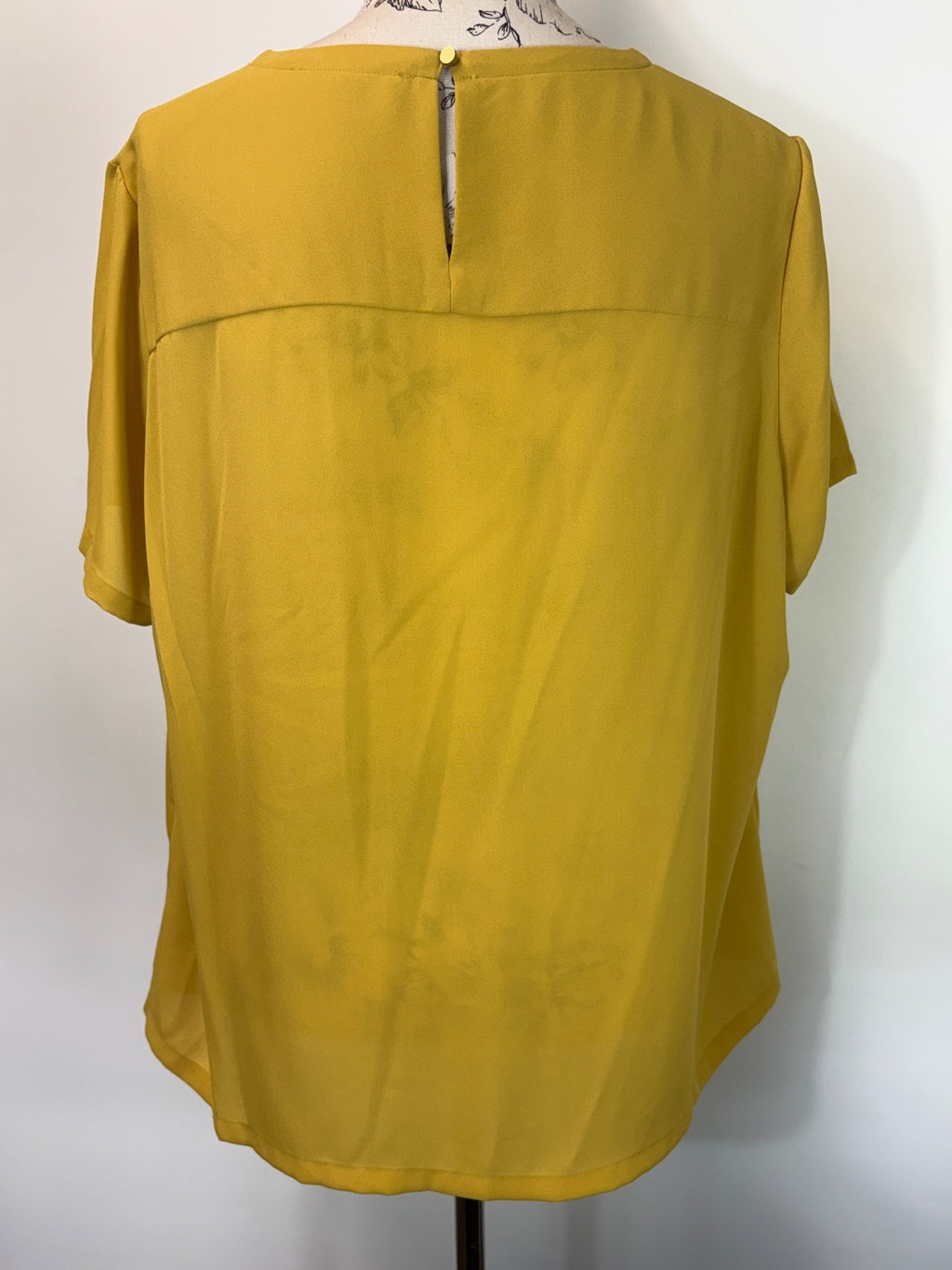 Mustard M&S blouse / 18