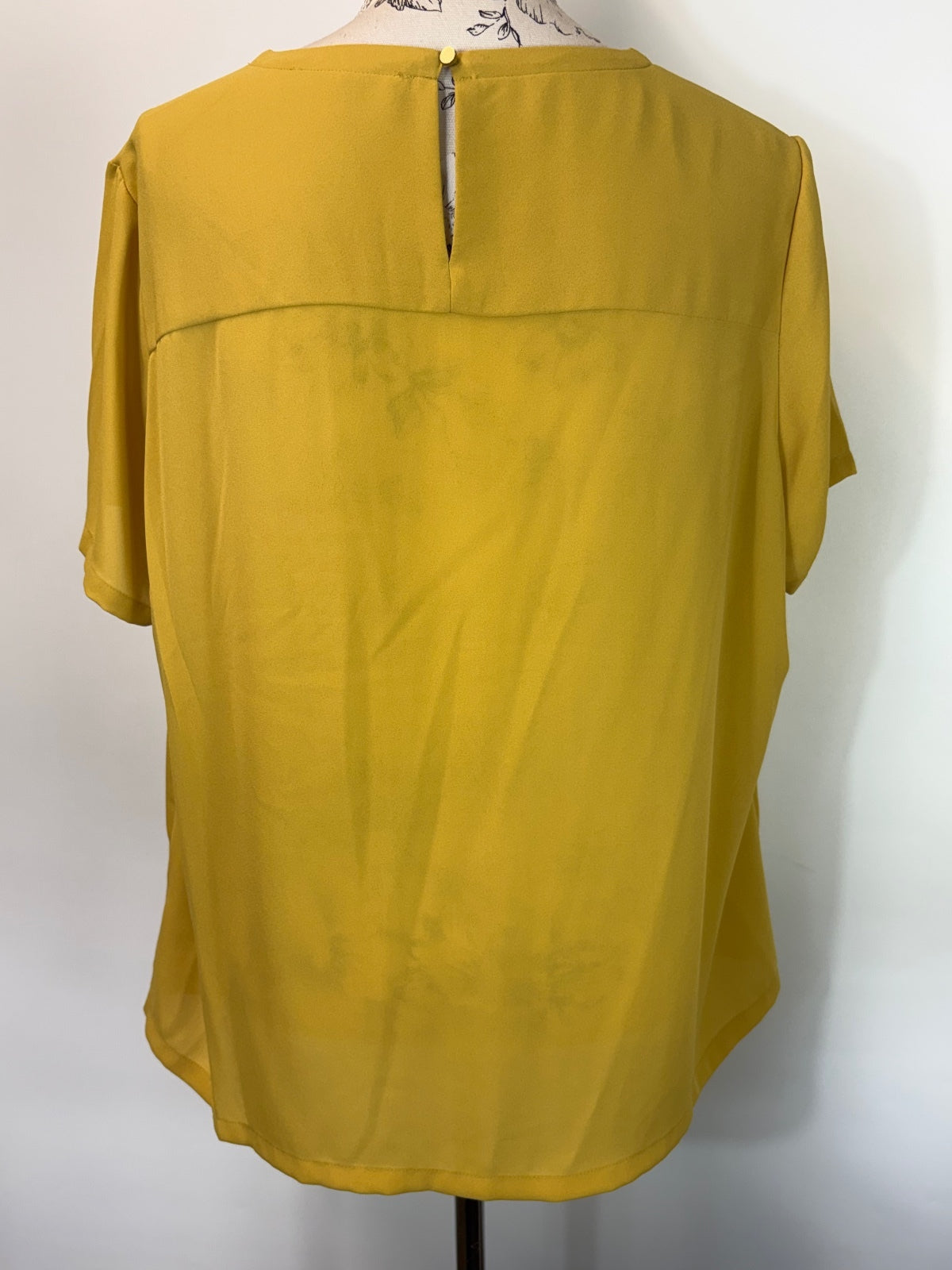 Mustard M&S blouse / 18
