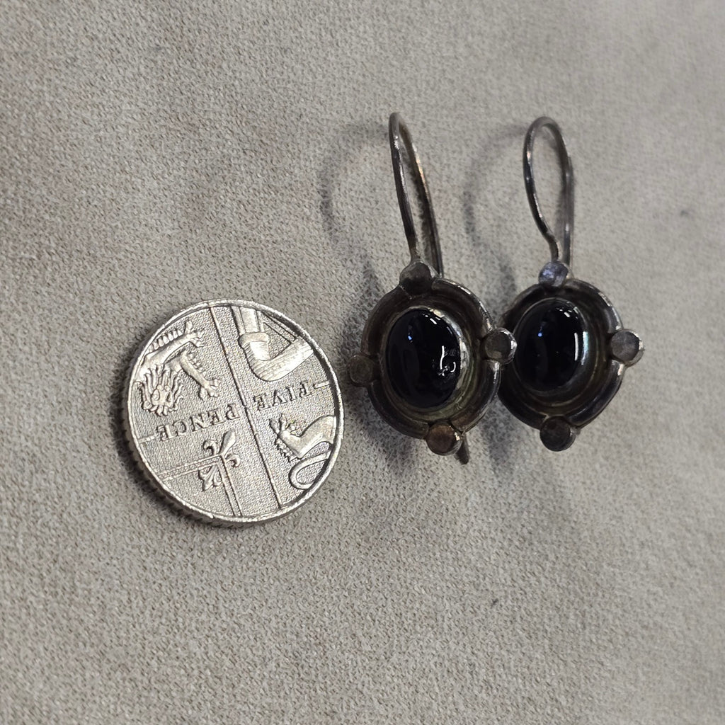 Vintage celtic drop sterling silver earings
