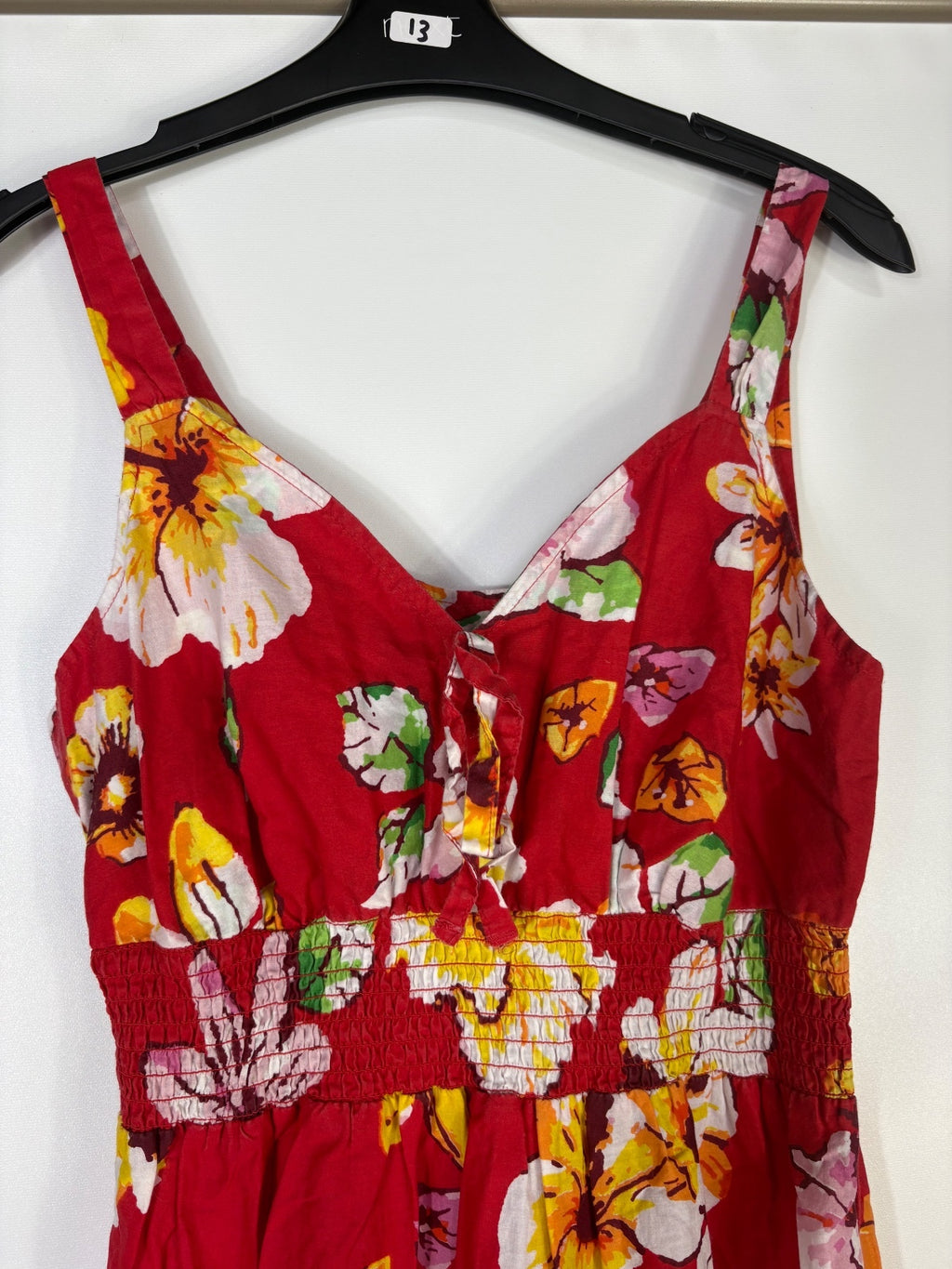 Papaya red summer dress / 12