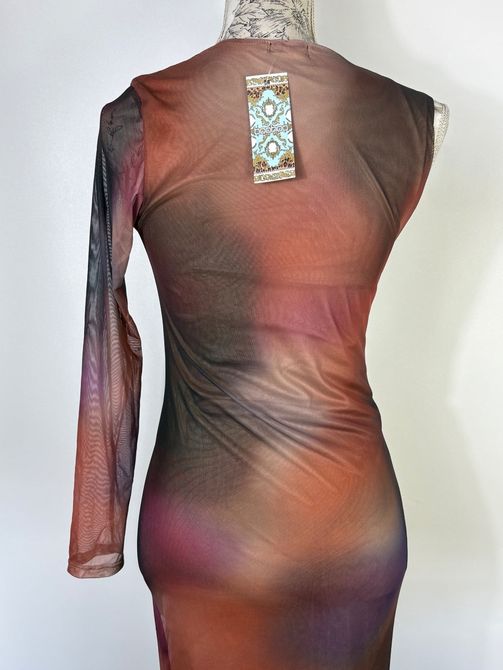Boohoo one sleeve dress / 12