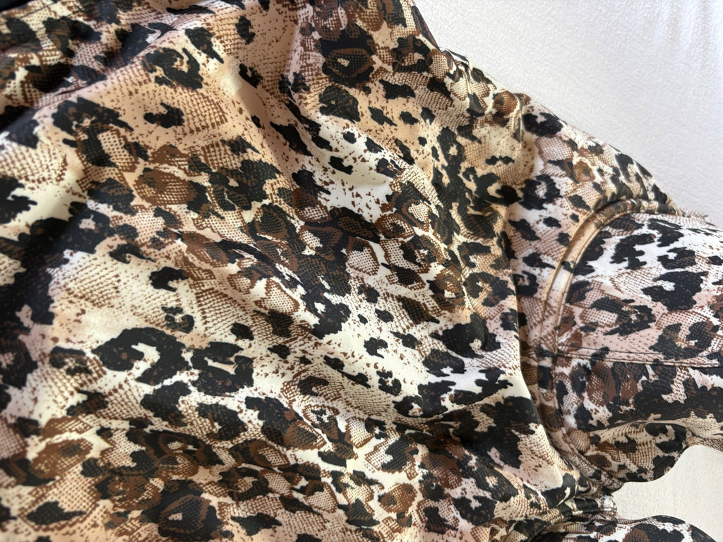 George leopard print one-piece / 38D