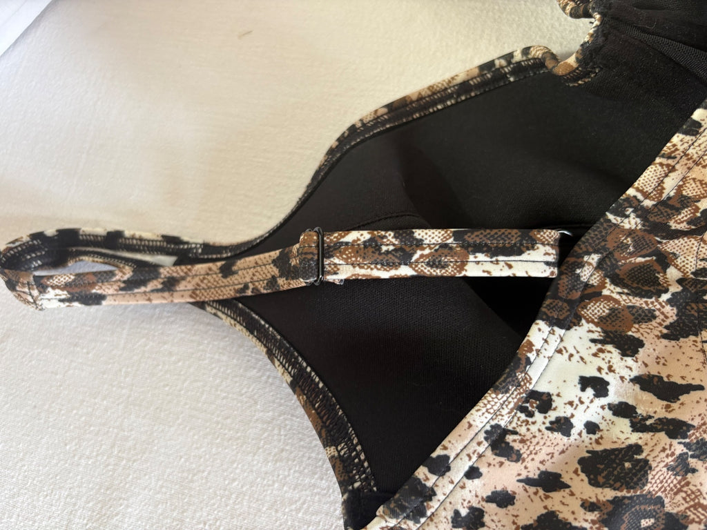 George leopard print one-piece / 38D