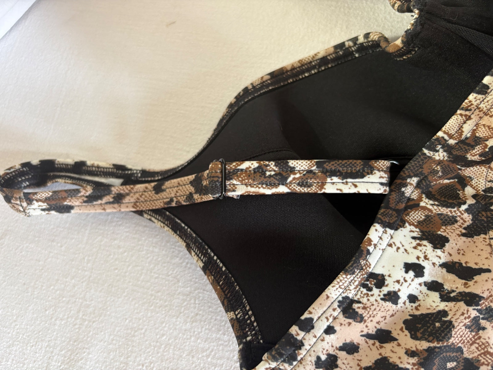 George leopard print one-piece / 38D