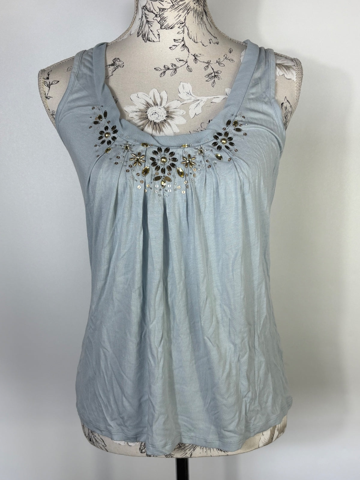 Phase eight light blue tank top / 14