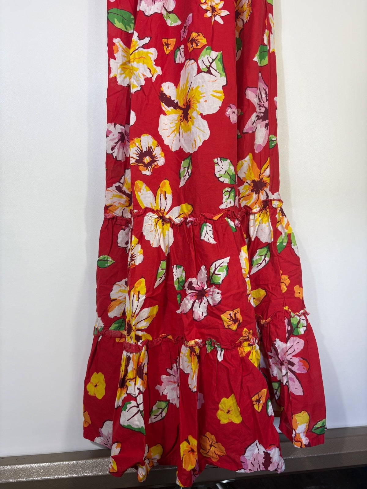 Papaya red summer dress / 12