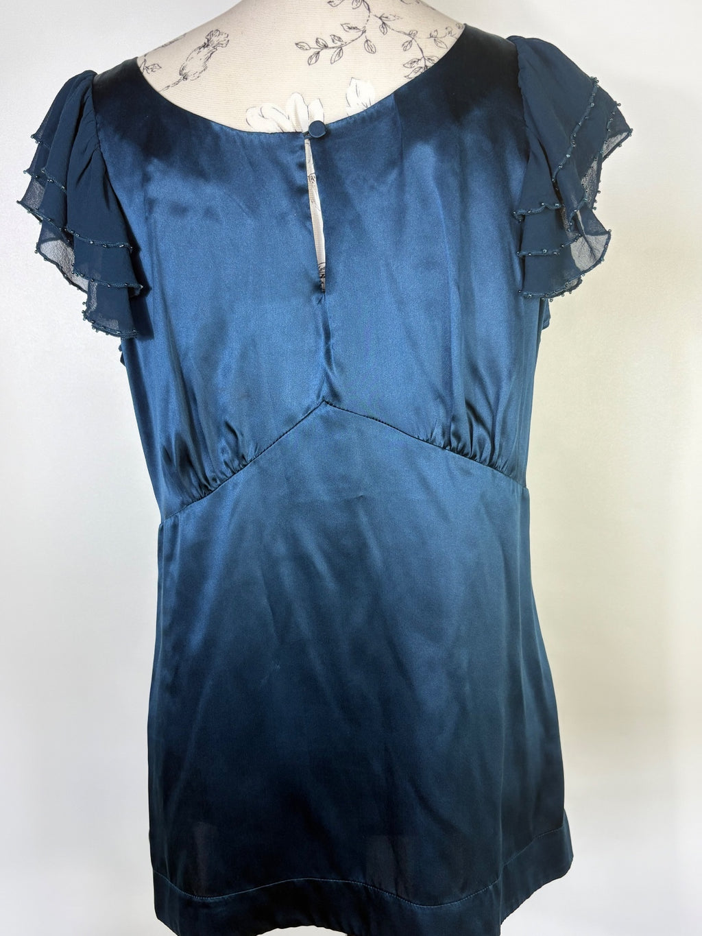 Principles cap sleeved silk top / 14