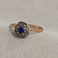 9ct gold sapphire ring size K