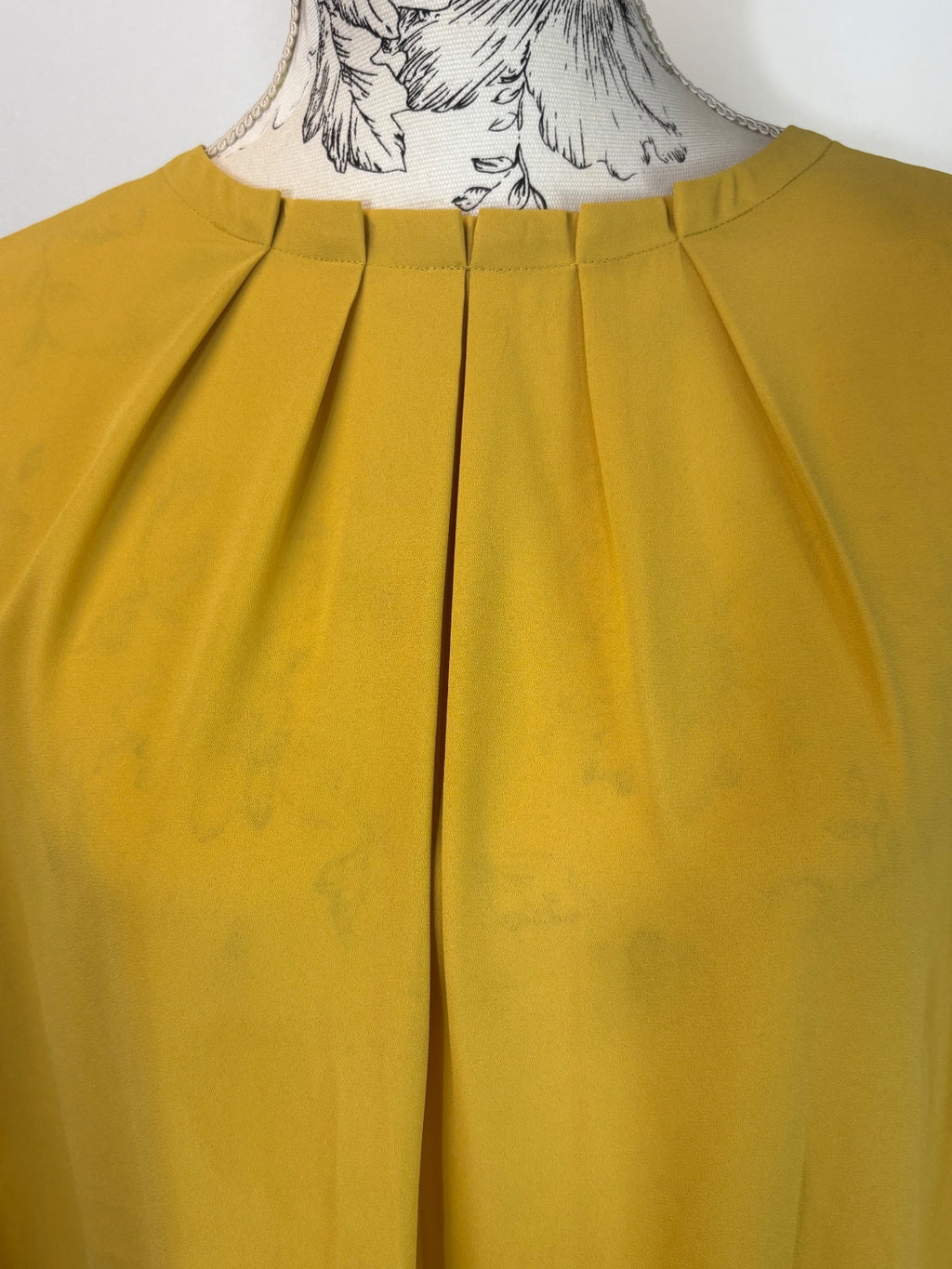 Mustard M&S blouse / 18