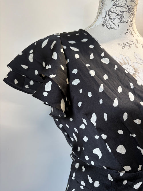 Blue vanilla spotted dress / UK 10