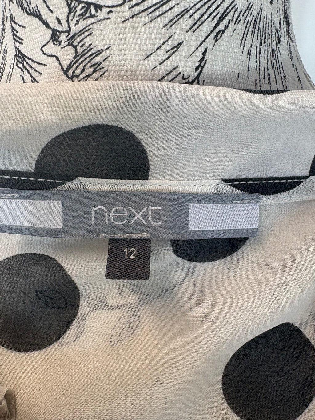 Next Sleeveless spotted blouse