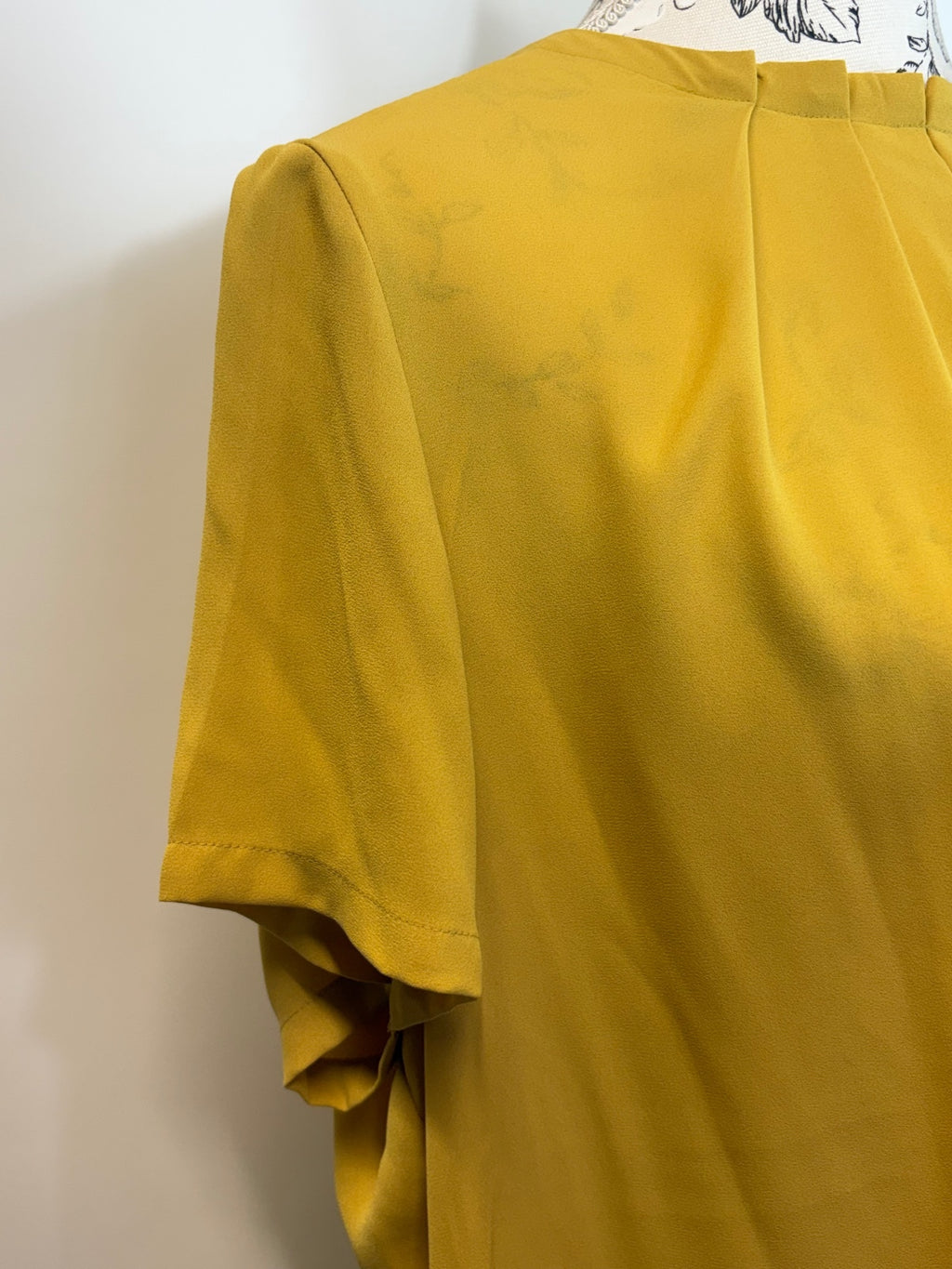 Mustard M&S blouse / 18