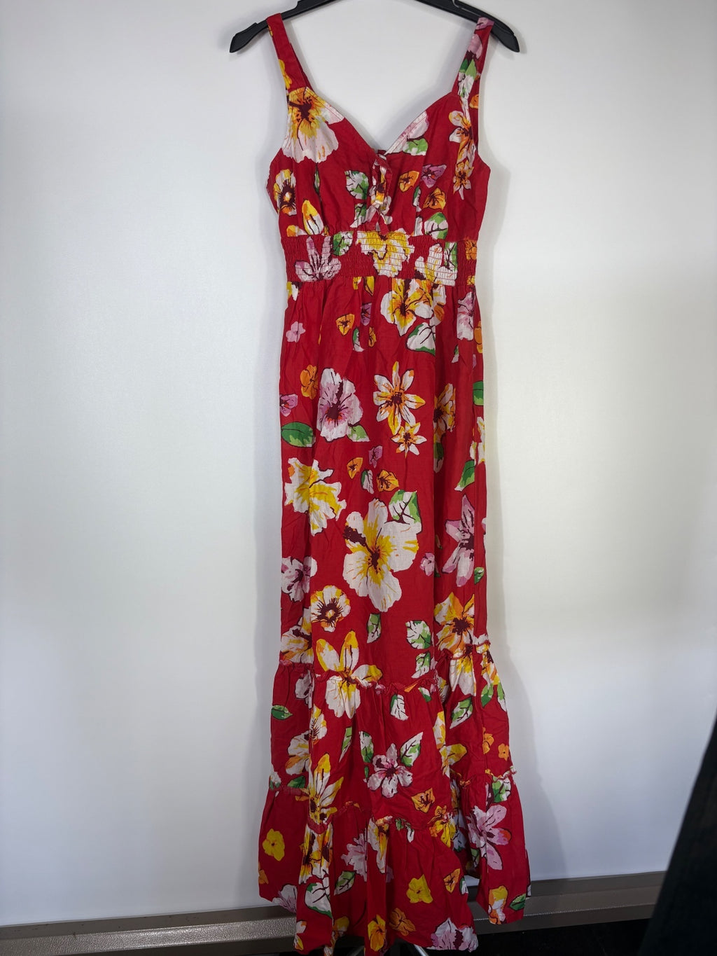 Papaya red summer dress / 12