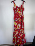 Papaya red summer dress / 12