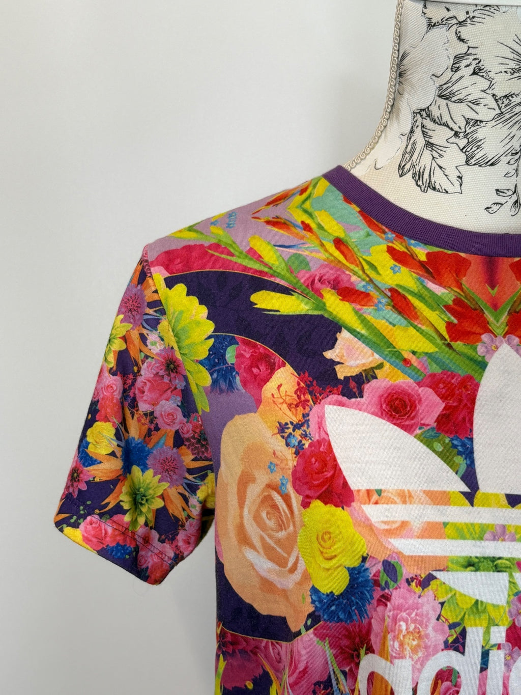 Adidas floral top / 14-15 yrs