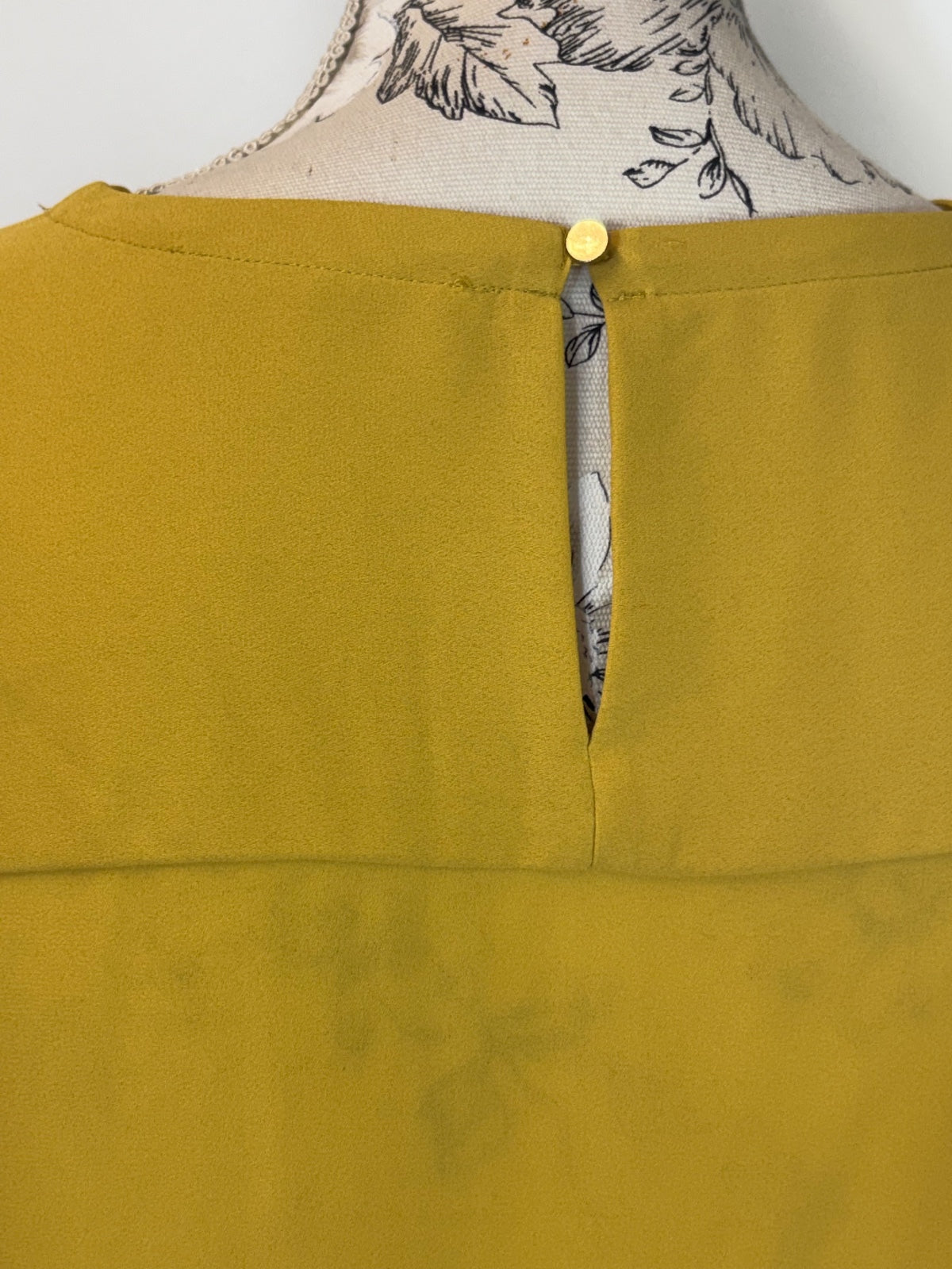 Mustard M&S blouse / 18