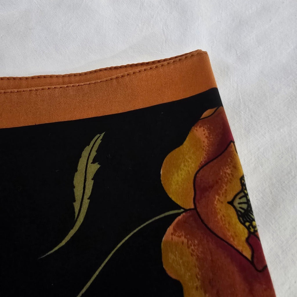 Large vintage floral necktie.