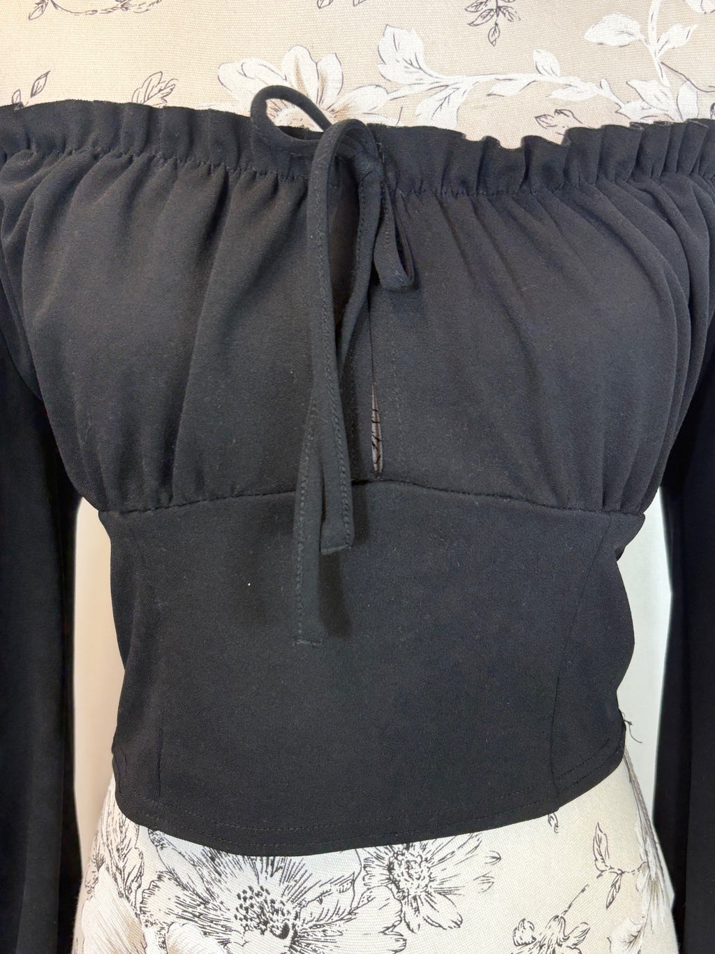 New Look black off the shoulder top / 10