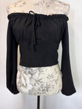 New Look black off the shoulder top / 10