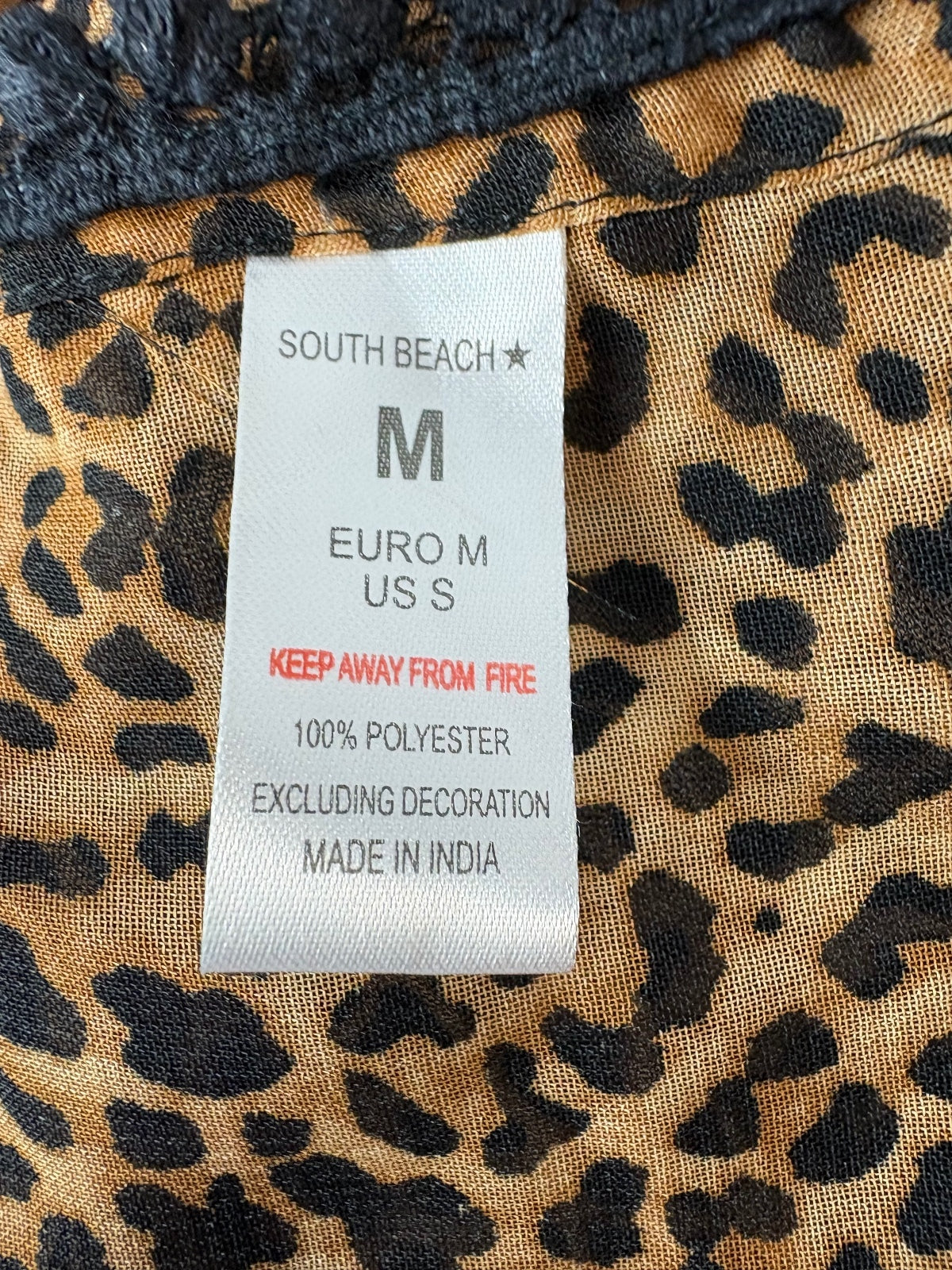 South Beach / Leopard print sarong / M