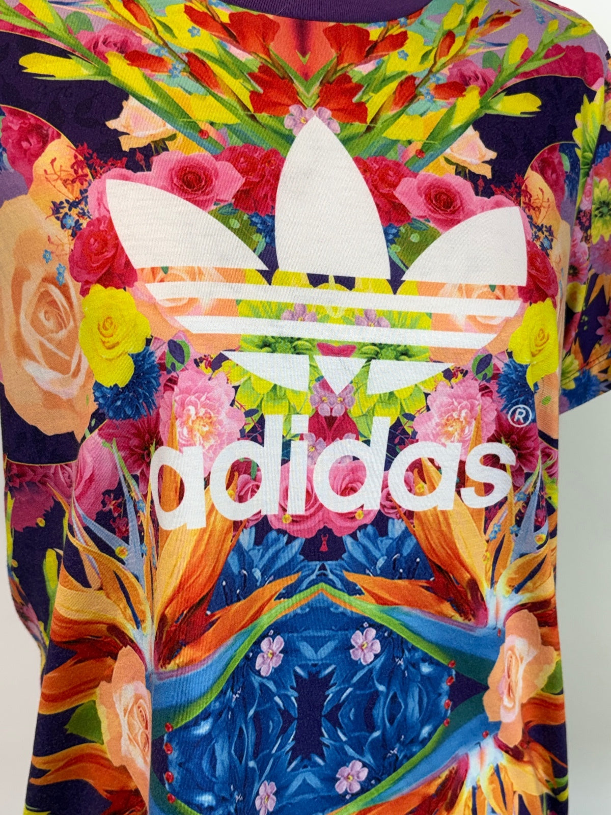 Adidas floral top / 14-15 yrs