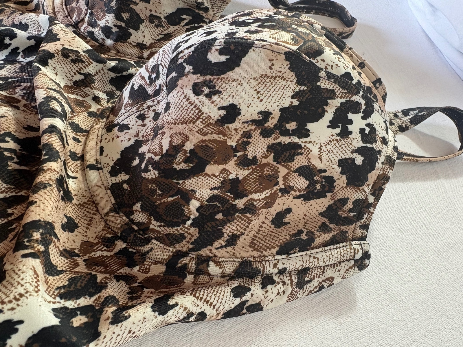 George leopard print one-piece / 38D