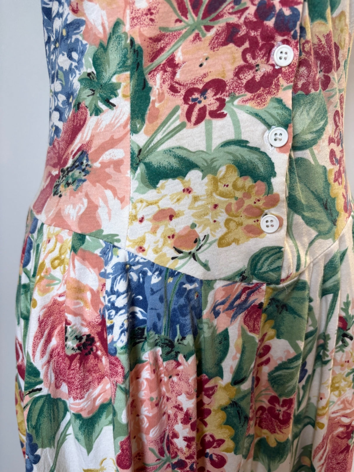 Vintage Casual woman floral dress / 12