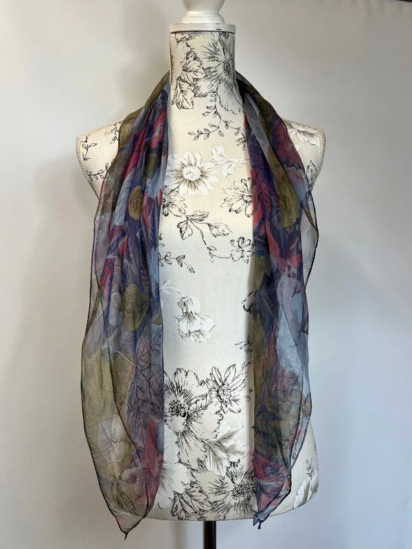 Ladies sheer floral/botanical scarf | Great condition