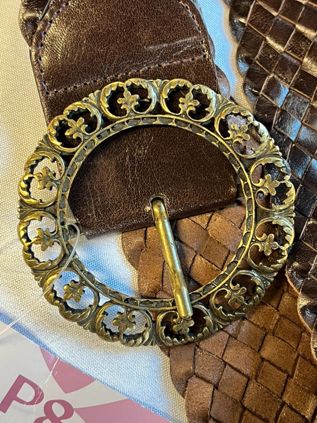 | Phase 8 | 38” | Filigree Woven Belt | New With Tags