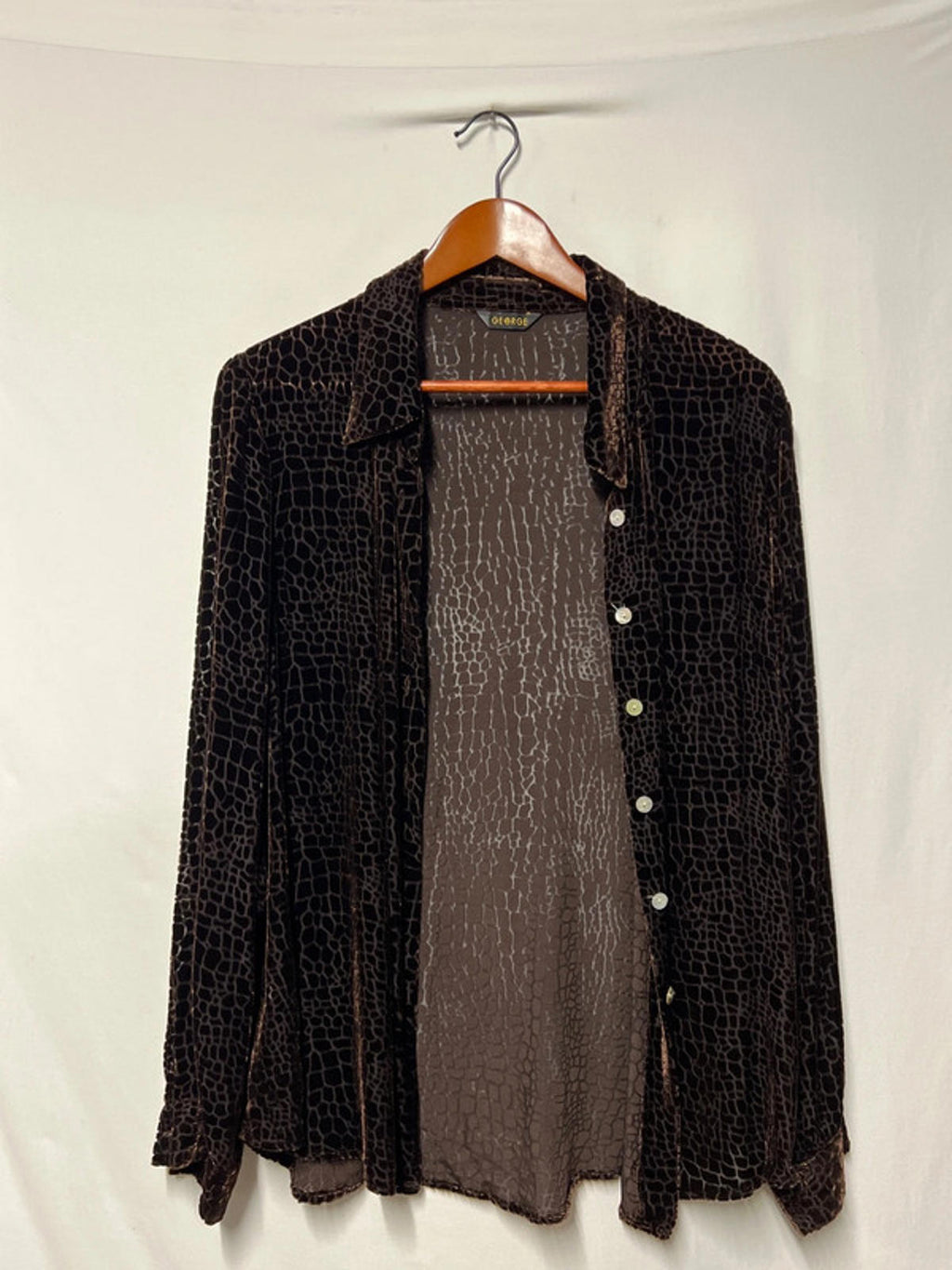 Vintage George | 12 | Chocolate Brown Blouse