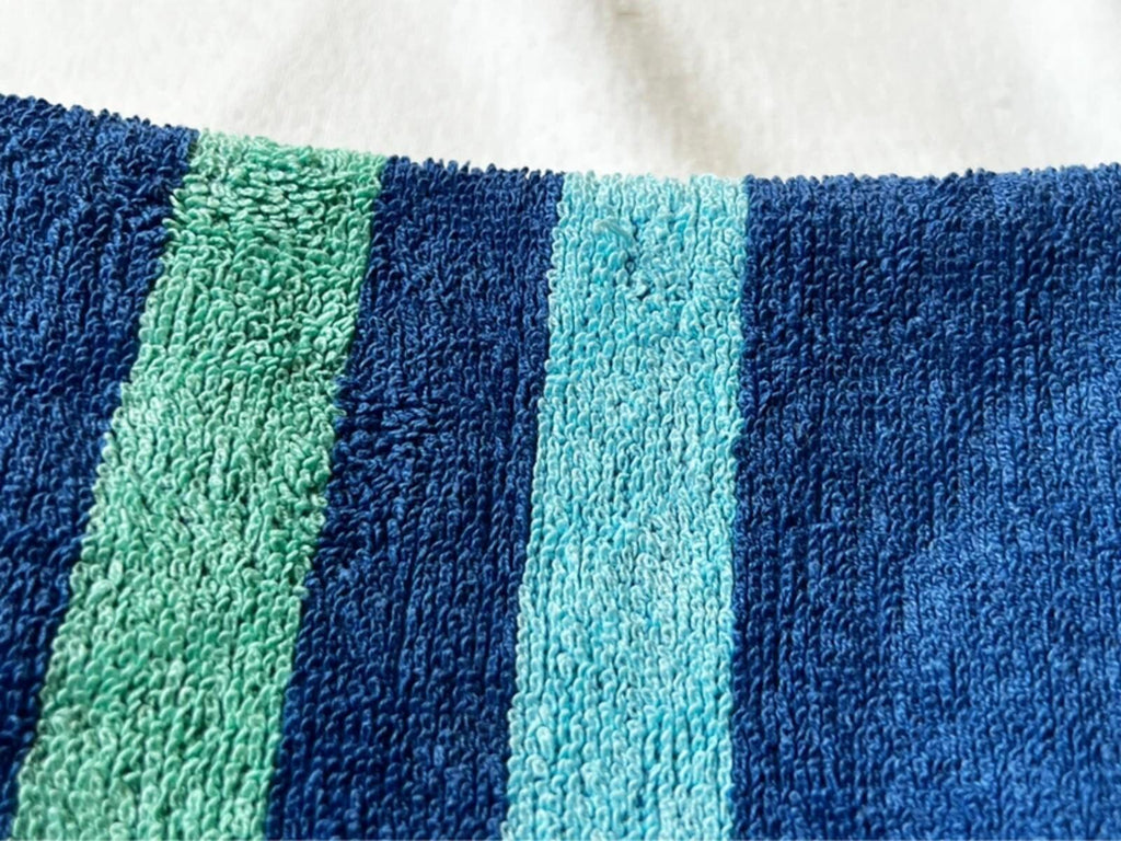 Large preloaded vintage beach towel | Striped