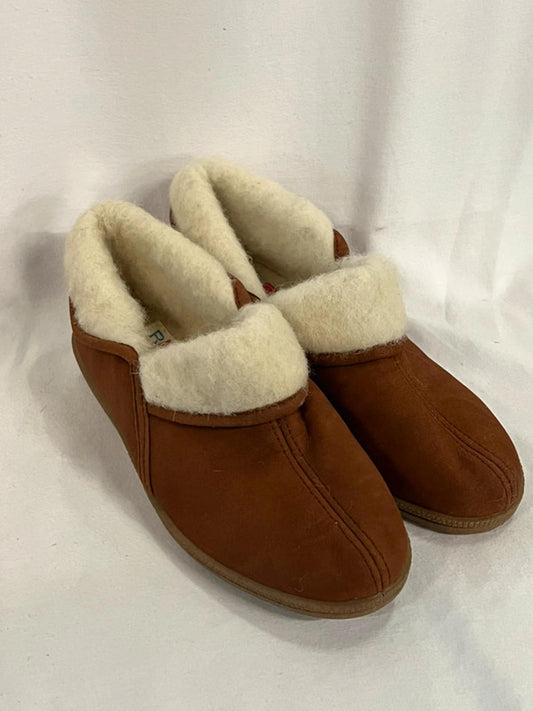 Vintage Rohde Slippers | Camel | Size 4 UK \ EU 37 | Brand New | Wool Lining