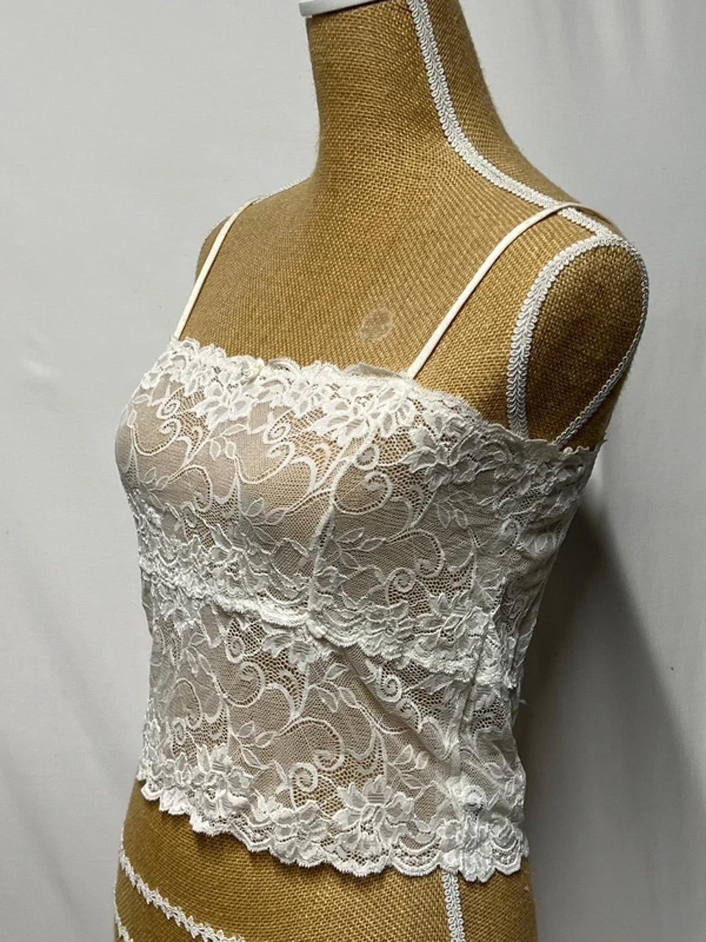 Vintage George | 16 | Ivory Lace Lingerie Top