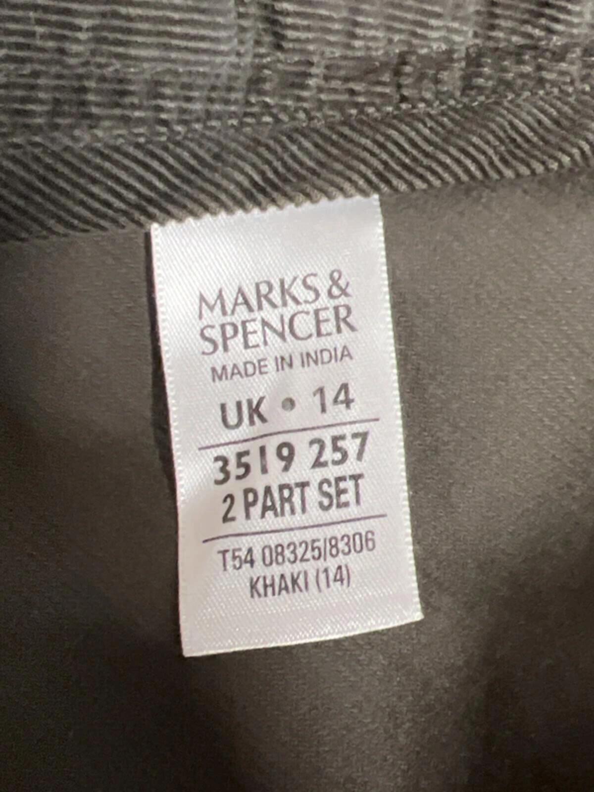 Marks and Spencer | 14 | Brown corduroy full skirt | New With Tags