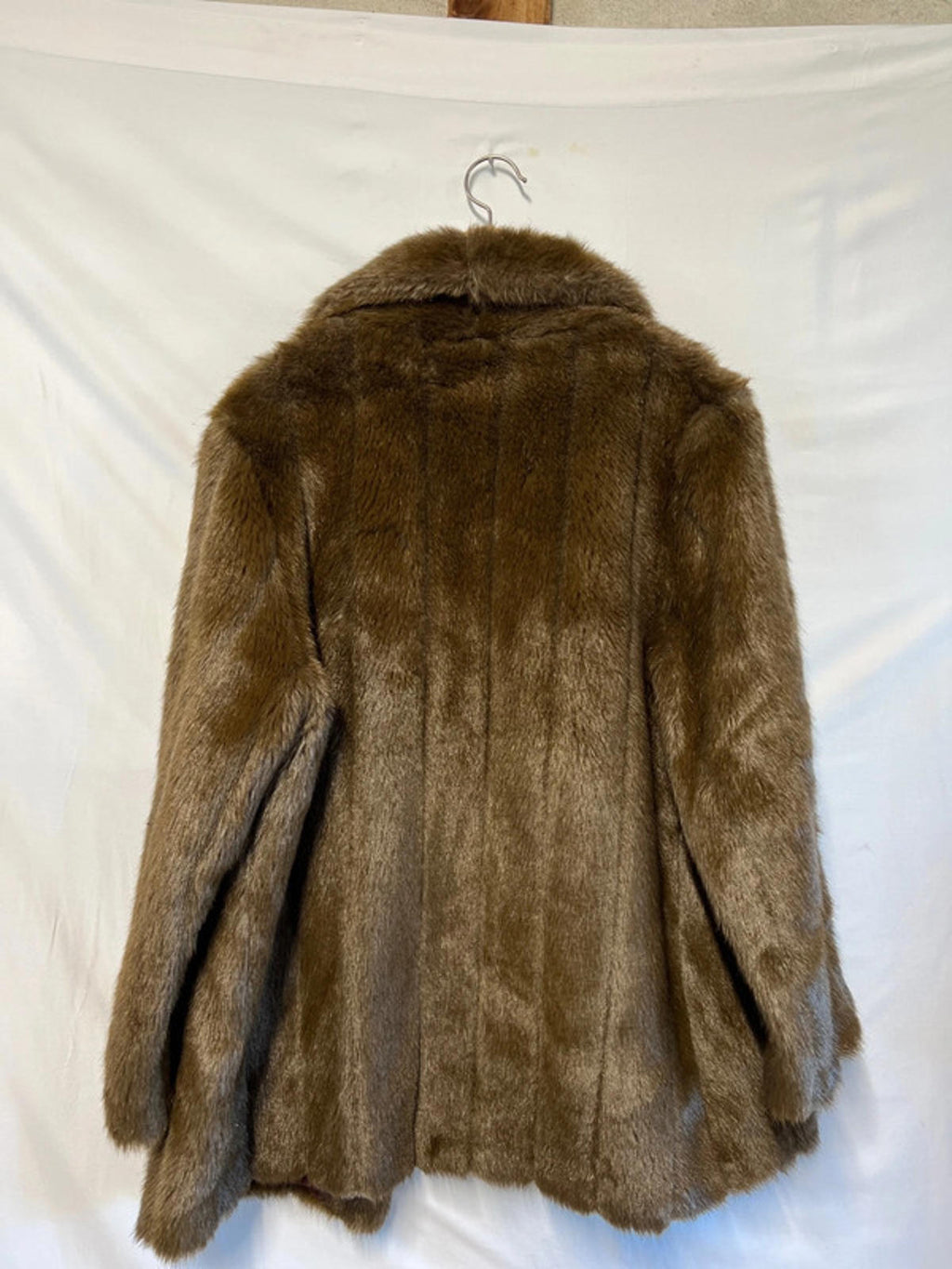 Faux Fur Coat | Size 16 | Modacrylic Blend | Plush &amp; Warm