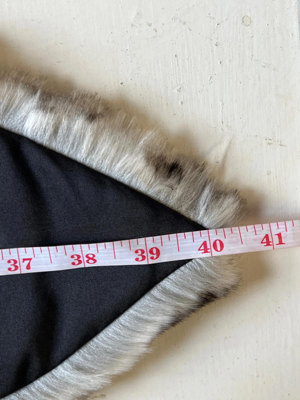 Grey Faux Fur Trim Replacement